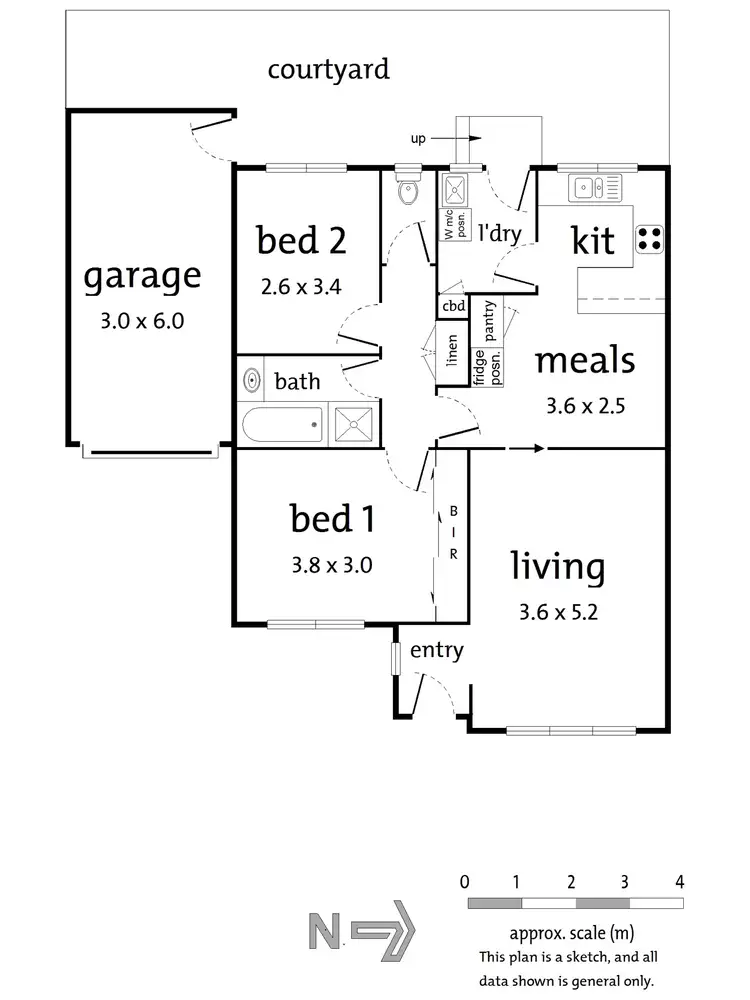 Floorplan of Homely unit listing, 2/13 Nelson Street, Ringwood VIC 3134