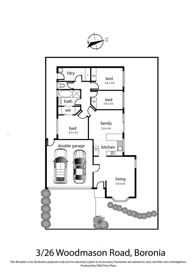 Floorplan of Homely unit listing, 3/26 Woodmason Road, Boronia VIC 3155