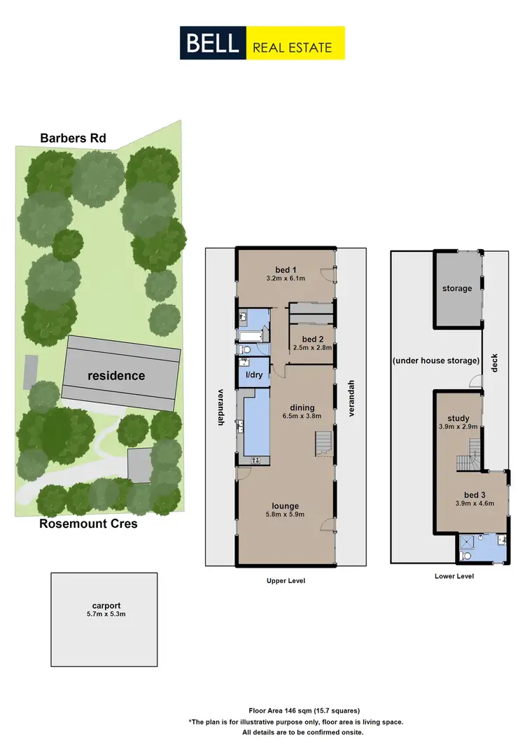 Floorplan of Homely house listing, 32 Barbers Road, Kalorama VIC 3766