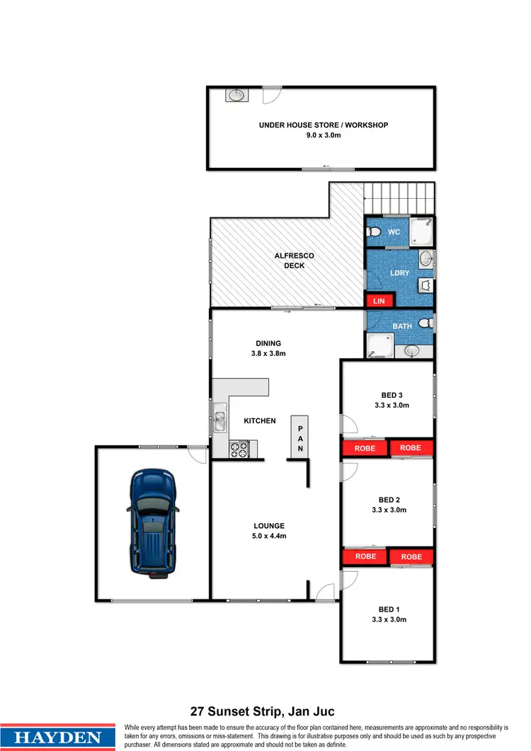 Floorplan of Homely house listing, 27 Sunset Strip, Jan Juc VIC 3228