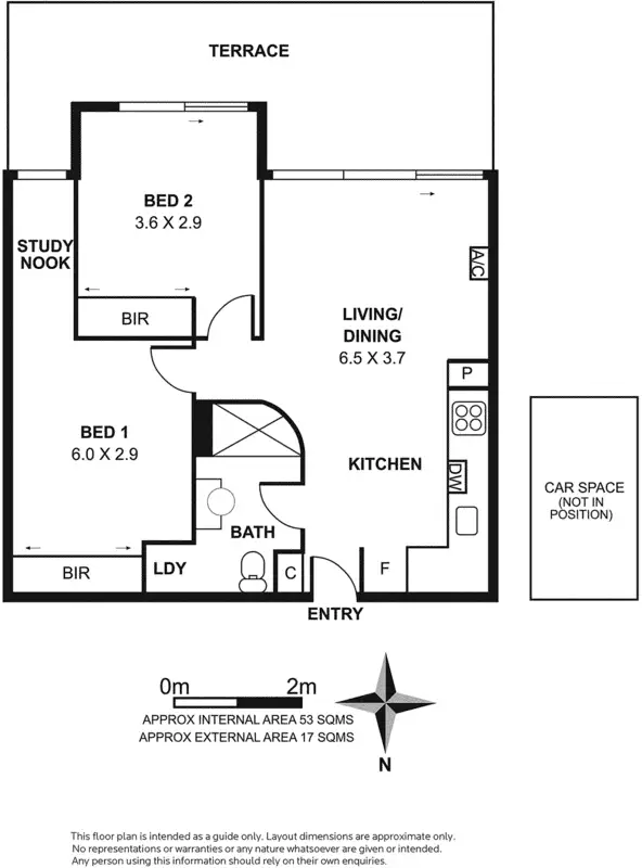 Floorplan of Homely apartment listing, 115/70 Nott Street, Port Melbourne VIC 3207