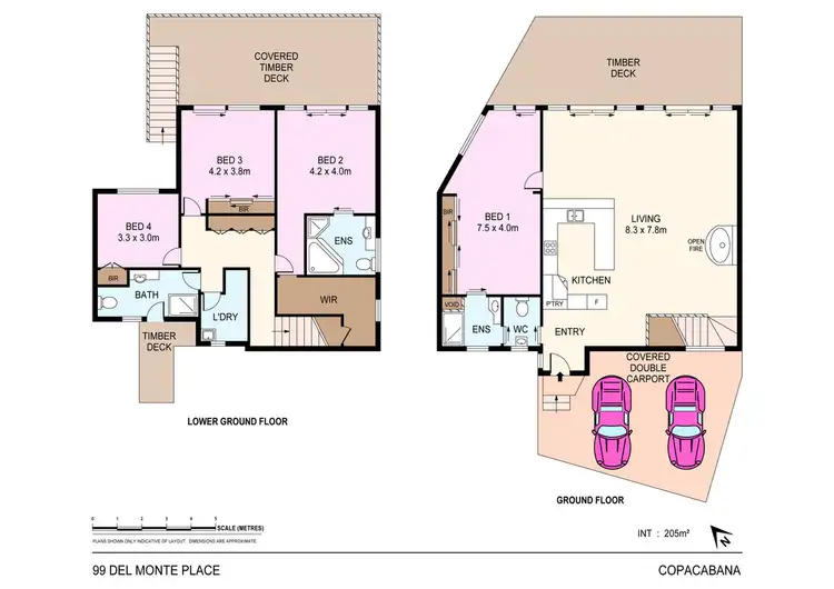 Floorplan of Homely house listing, 99 Del Monte Place, Copacabana NSW 2251