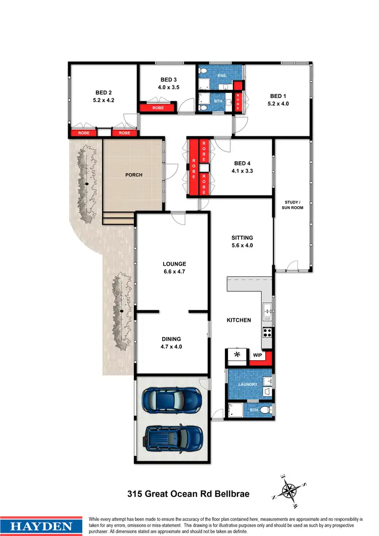 Floorplan of Homely rural property listing, 315 Great Ocean Road, Bellbrae VIC 3228