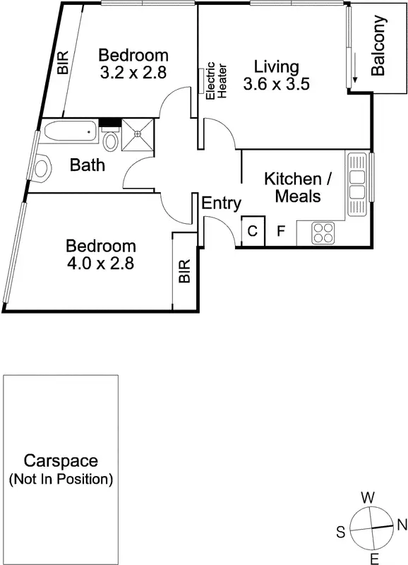 Floorplan of Homely apartment listing, 8/67 Alexandra Avenue, South Yarra VIC 3141