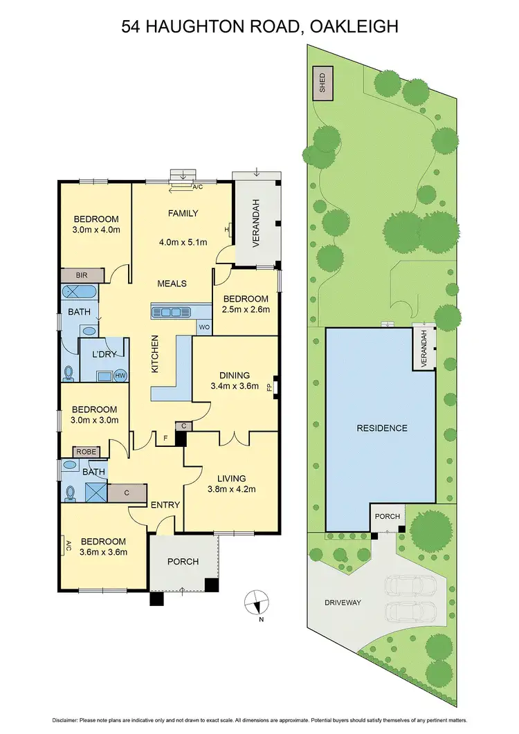 Floorplan of Homely house listing, 54 Haughton Road, Oakleigh VIC 3166