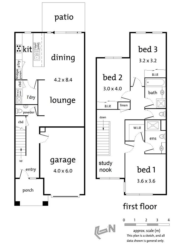 Floorplan of Homely townhouse listing, 25 Hubble Road, Croydon VIC 3136