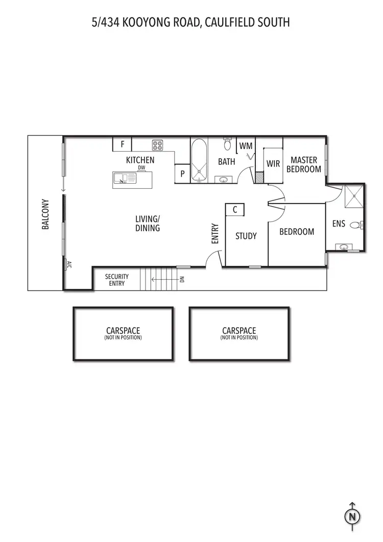 Floorplan of Homely apartment listing, 5/434 Kooyong Road, Caulfield South VIC 3162