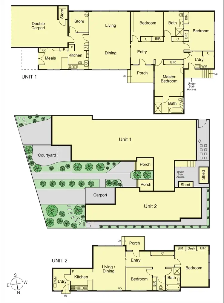 Floorplan of Homely unit listing, 1 & 2/3 Kilwinning Court, St Kilda East VIC 3183