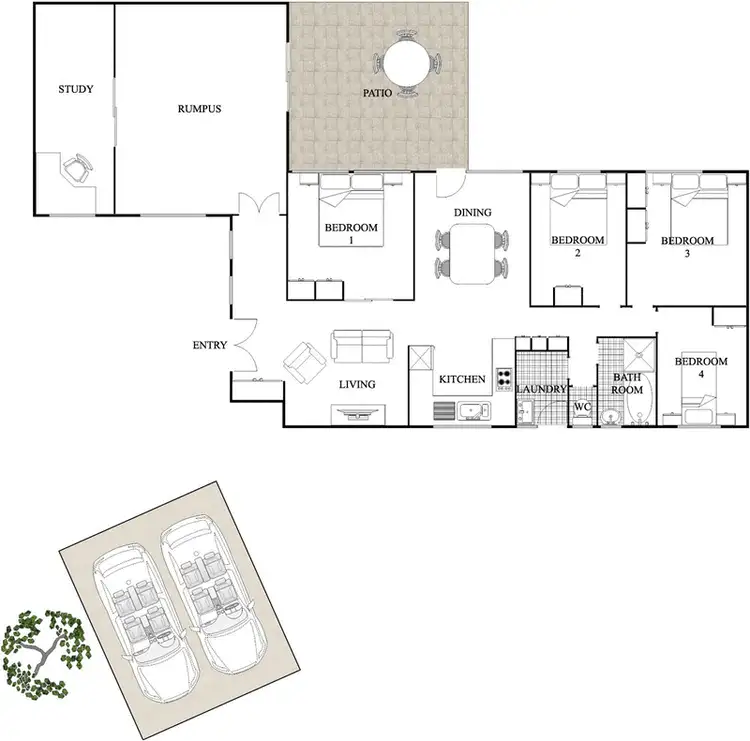 Floorplan of Homely house listing, 77 Chirnside Circuit, Kambah ACT 2902