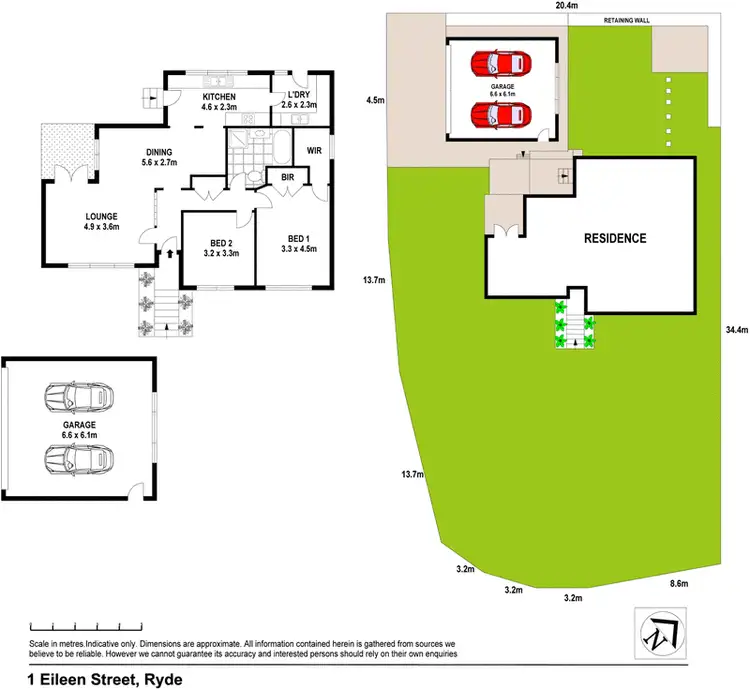 Floorplan of Homely house listing, 1 Eileen Street, Ryde NSW 2112