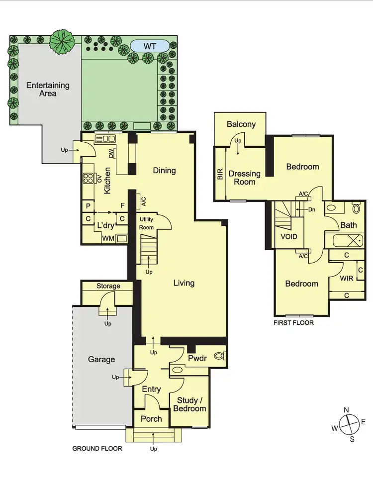 Floorplan of Homely townhouse listing, 23 Wattle Avenue, Glen Huntly VIC 3163