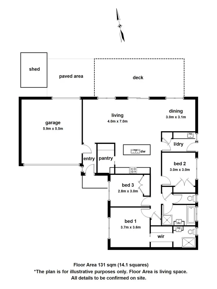 Floorplan of Homely house listing, 81A Cardigan Road, Mooroolbark VIC 3138