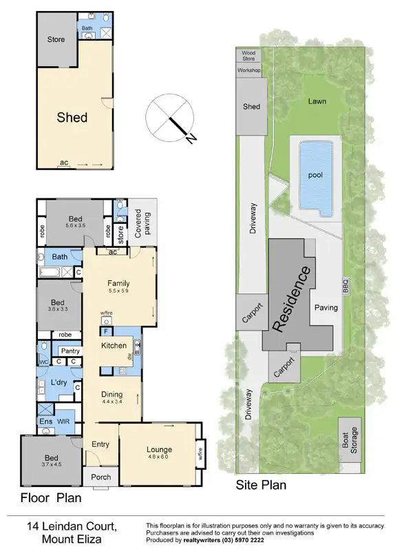 Floorplan of Homely house listing, 14 Leindan Court, Mount Eliza VIC 3930