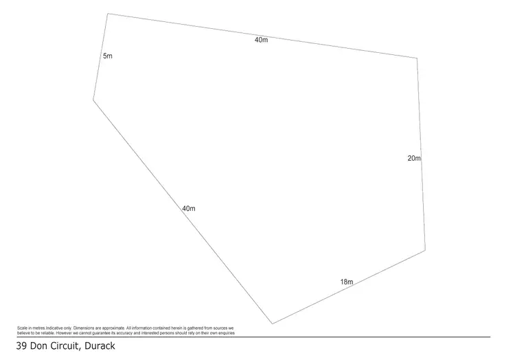 Floorplan of Homely land listing, 39 Don Circuit, Durack NT 830