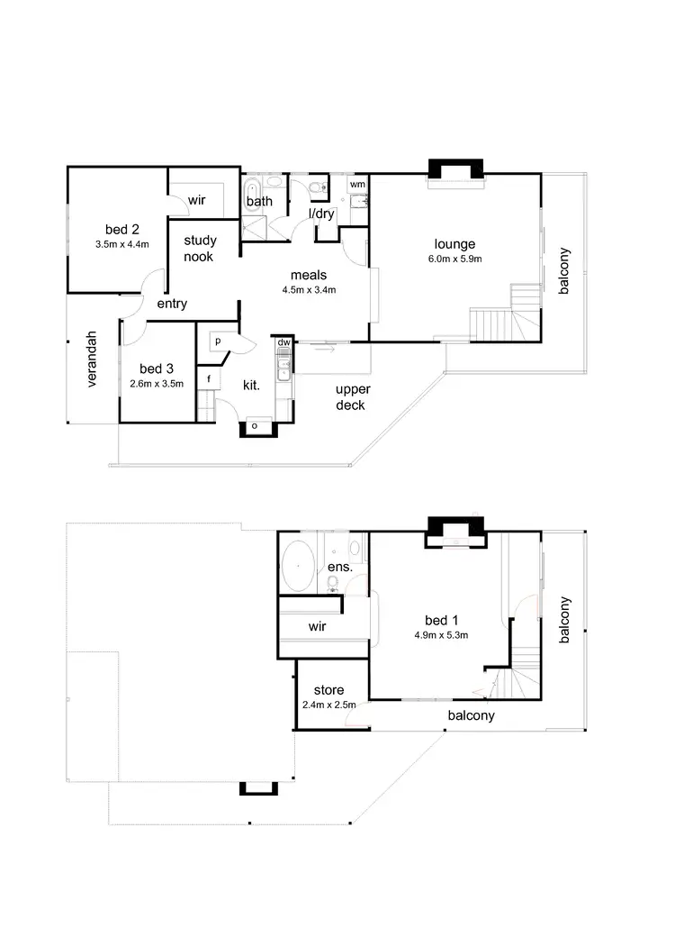 Floorplan of Homely house listing, 47 Alexander Avenue, Upwey VIC 3158