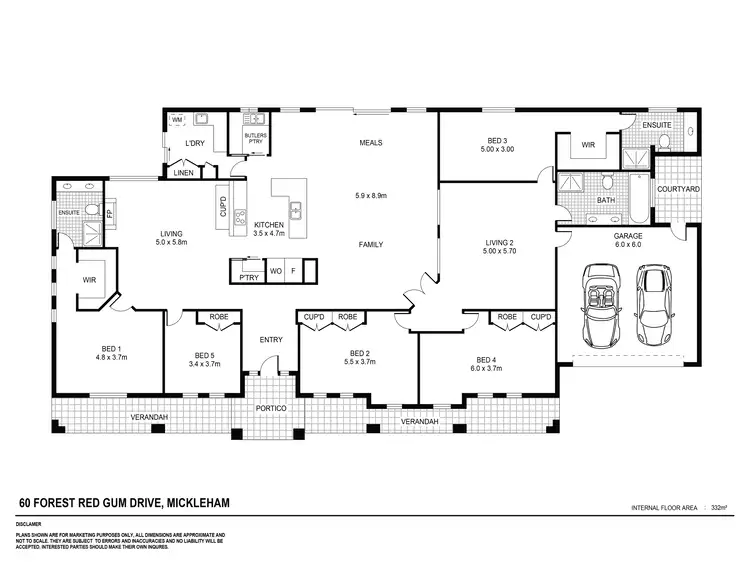 Floorplan of Homely house listing, 60 Forest Red Gum Drive, Mickleham VIC 3064