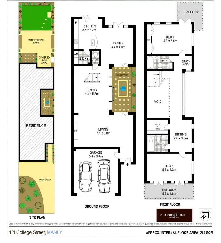 Floorplan of Homely house listing, 1/4 College Street, Manly NSW 2095