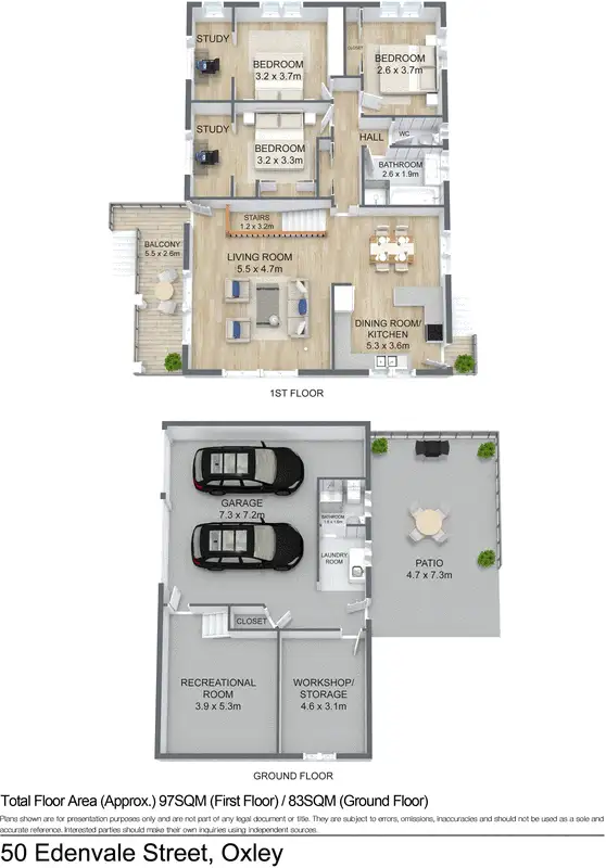 Floorplan of Homely house listing, 50 Edenvale Street, Oxley QLD 4075