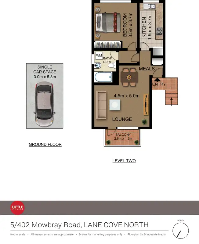 Floorplan of Homely apartment listing, 5/402 Mowbray Road, Lane Cove North NSW 2066
