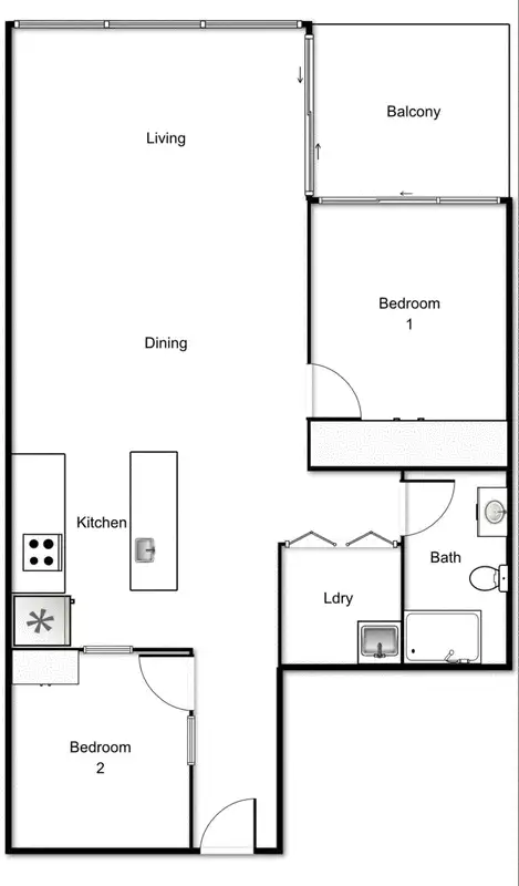 Floorplan of Homely unit listing, 56/39 Benjamin Way, Belconnen ACT 2617