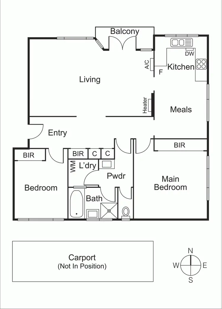 Floorplan of Homely apartment listing, 5/33 Hotham Street, St Kilda East VIC 3183