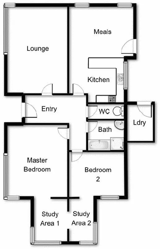 Floorplan of Homely house listing, 1/6 Cowper Street, Ainslie ACT 2602
