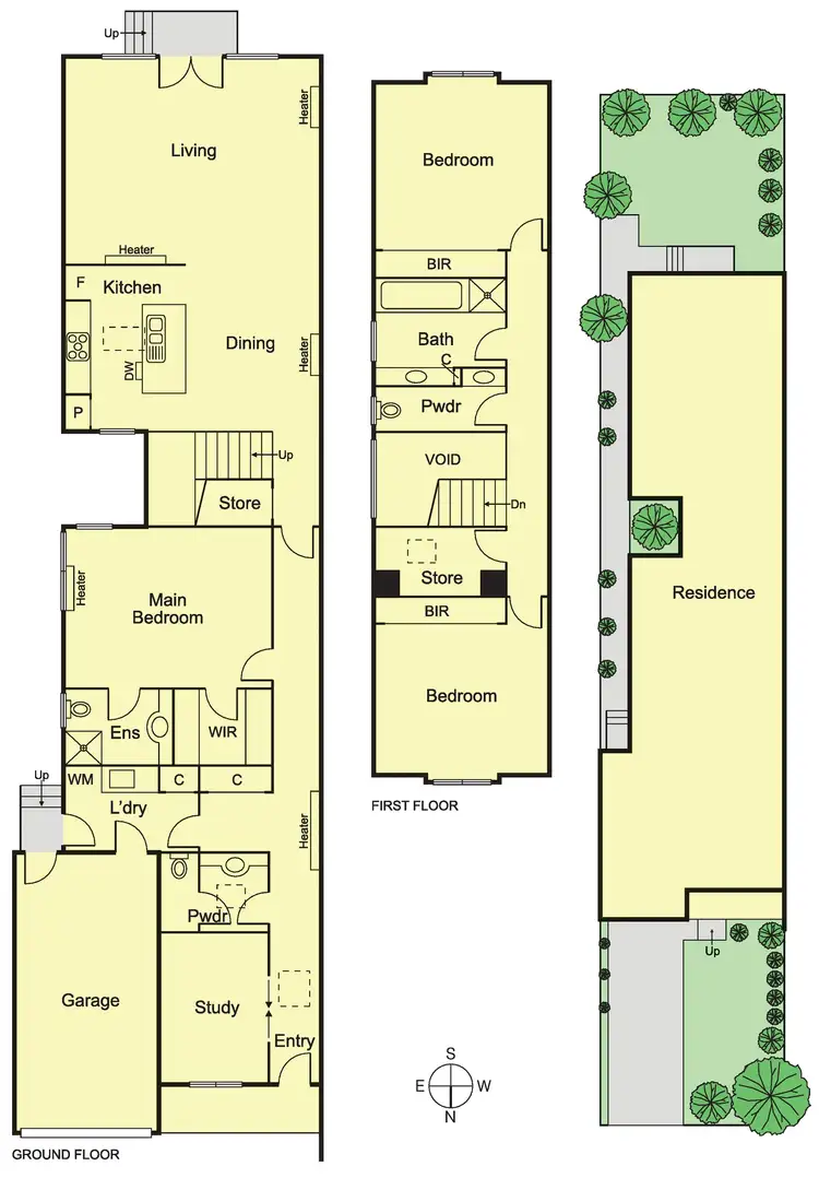 Floorplan of Homely townhouse listing, 49A Saturn Street, Caulfield South VIC 3162