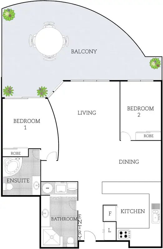 Floorplan of Homely apartment listing, 111/74 Northbourne Avenue, Braddon ACT 2612