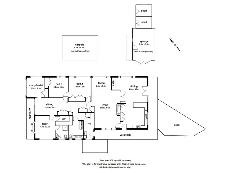 Floorplan of Homely house listing, 1 Grandview Grove, Menzies Creek VIC 3159