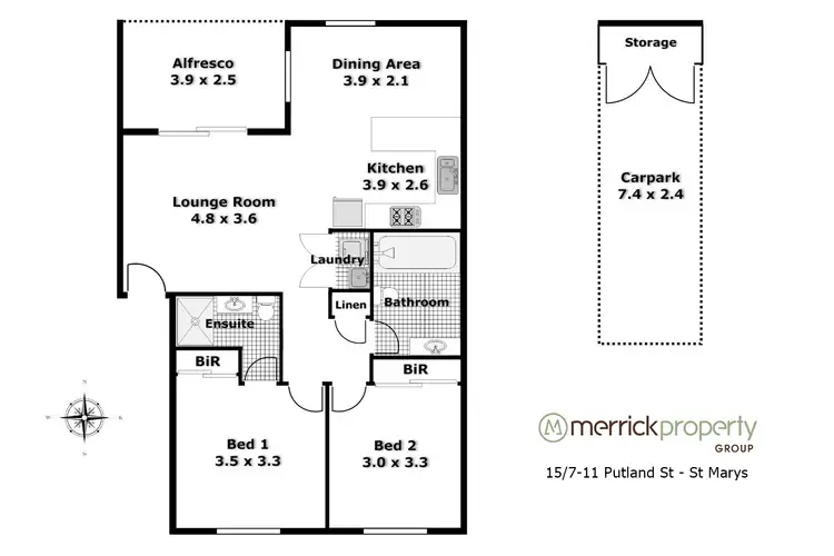 Floorplan of Homely unit listing, 15/7-11 Putland Street, St Marys NSW 2760