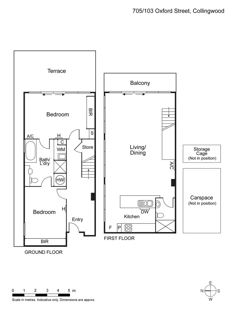 Floorplan of Homely apartment listing, 705/103 Oxford Street, Collingwood VIC 3066
