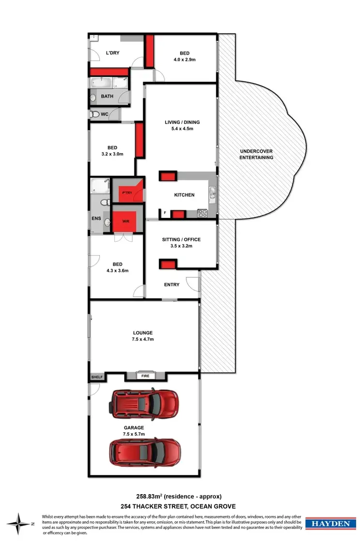 Floorplan of Homely house listing, 254-256 Thacker Street, Ocean Grove VIC 3226