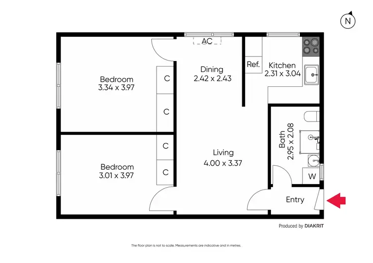 Floorplan of Homely unit listing, 5/850 Pascoe Vale Road, Glenroy VIC 3046