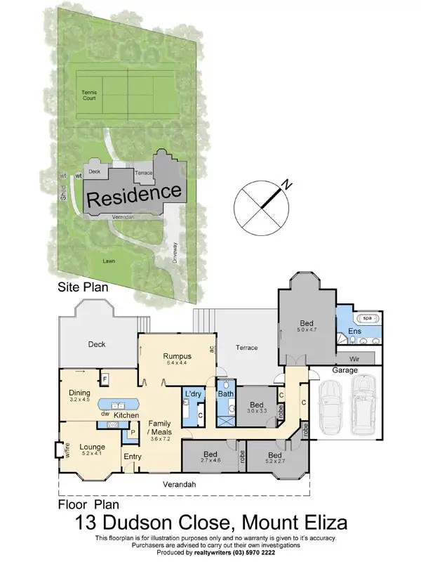 Floorplan of Homely house listing, 13 Dudson Close, Mount Eliza VIC 3930