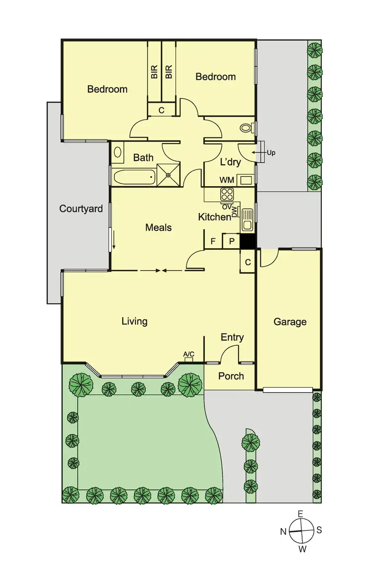 Floorplan of Homely unit listing, 1/242 Koornang Road, Carnegie VIC 3163