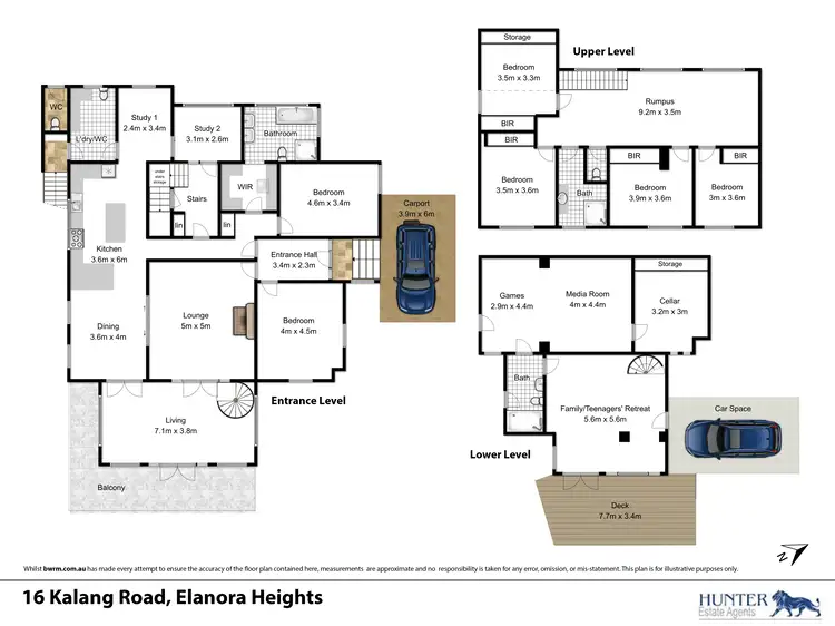 Floorplan of Homely house listing, 16 Kalang Road, Elanora Heights NSW 2101
