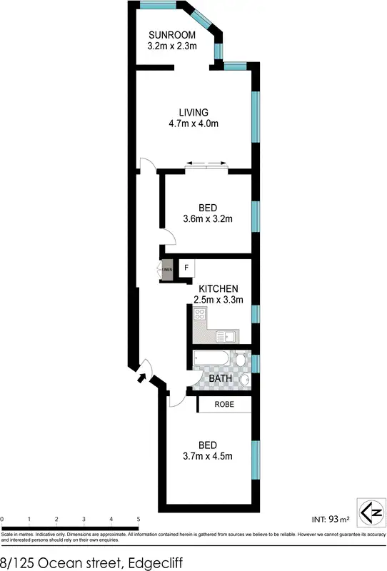 Floorplan of Homely unit listing, 8/125 Ocean Street, Edgecliff NSW 2027