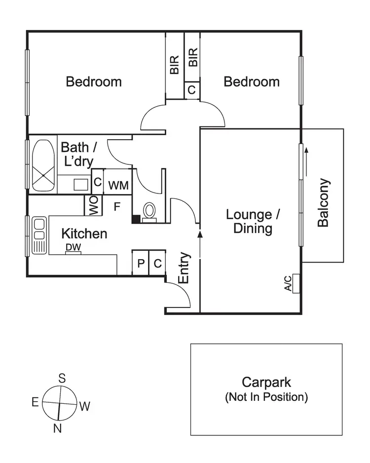 Floorplan of Homely apartment listing, 18/1 Whitehall Court, Caulfield North VIC 3161