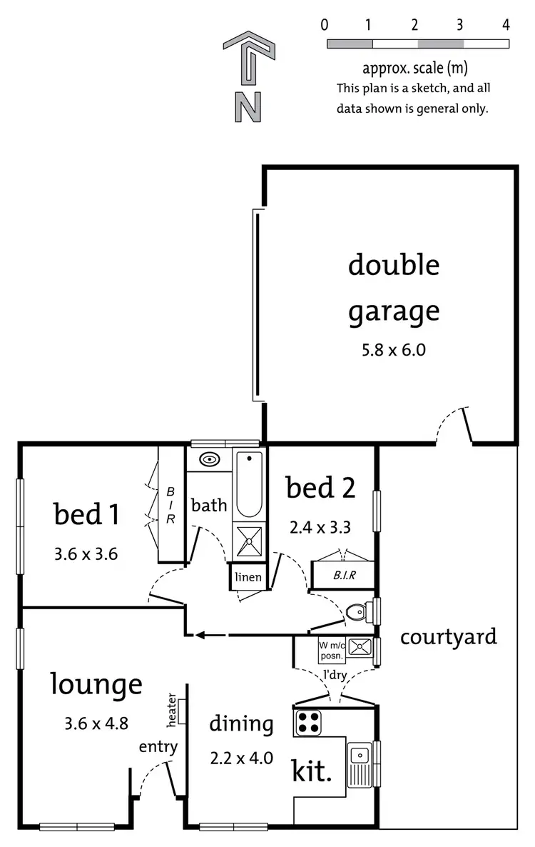 Floorplan of Homely unit listing, 1/14 Nelson Street, Ringwood VIC 3134
