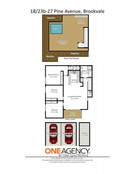 Floorplan of Homely townhouse listing, 18/23b-27 Pine Avenue, Brookvale NSW 2100