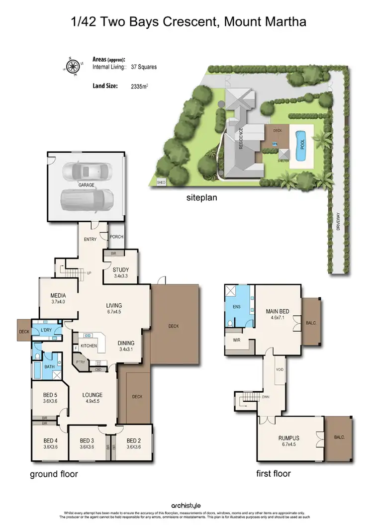 Floorplan of Homely house listing, 1/42 Two Bays Crescent, Mount Martha VIC 3934