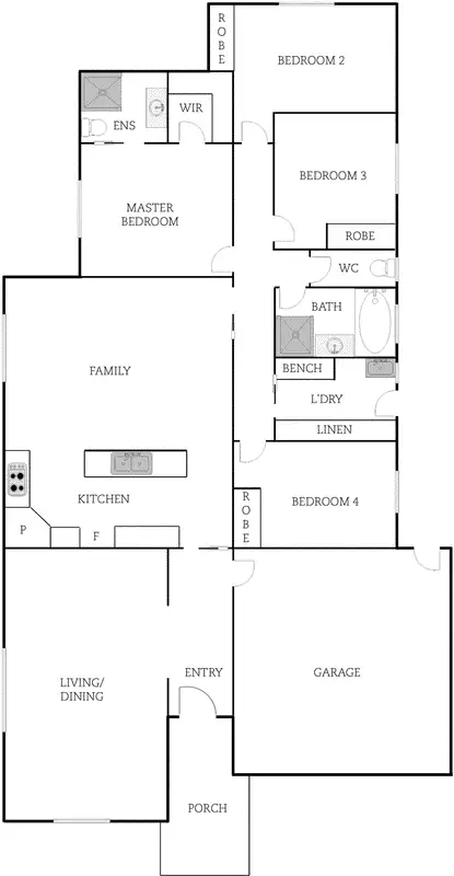 Floorplan of Homely house listing, 6 Joan Bradley Street, Franklin ACT 2913