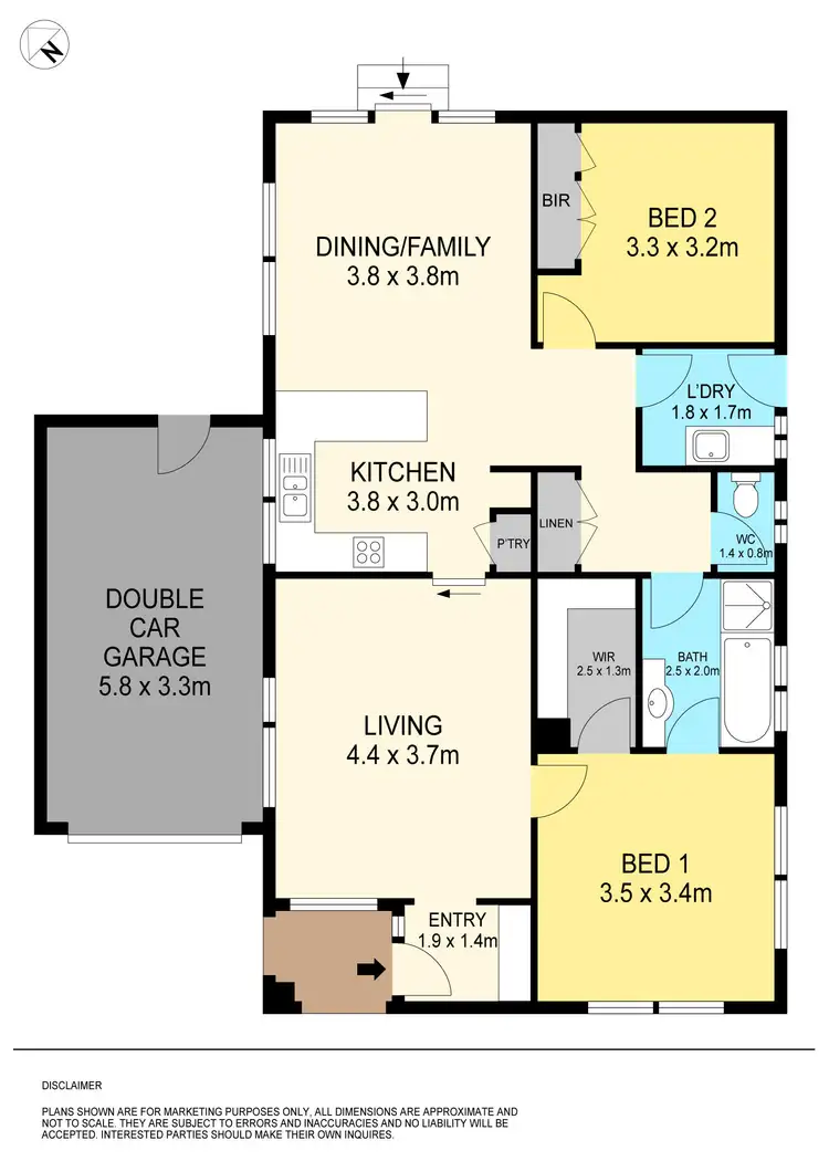 Floorplan of Homely townhouse listing, 2/519 Bond Street, Golden Point VIC 3350