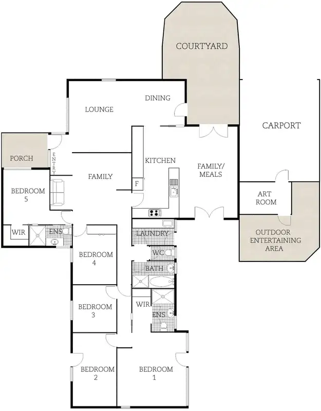 Floorplan of Homely house listing, 4 Dunlop Street, Hackett ACT 2602