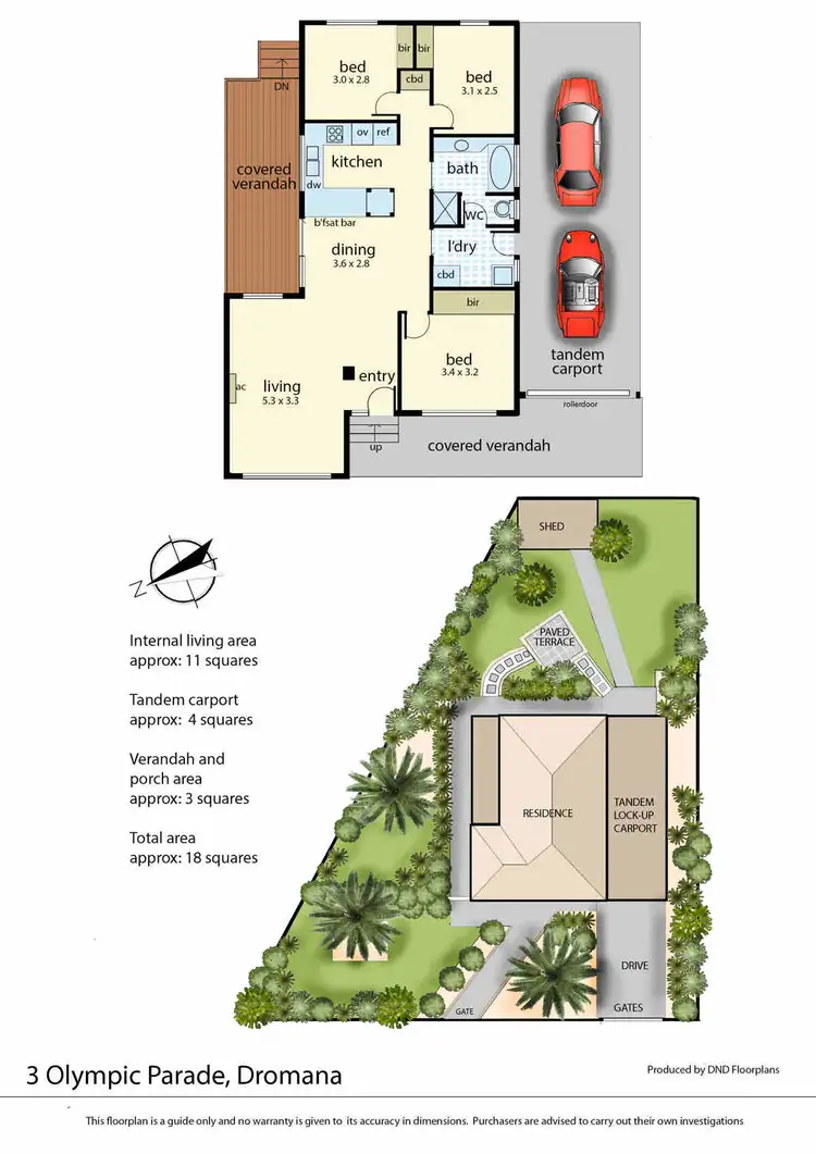 Floorplan of Homely house listing, 3 Olympic Parade, Dromana VIC 3936
