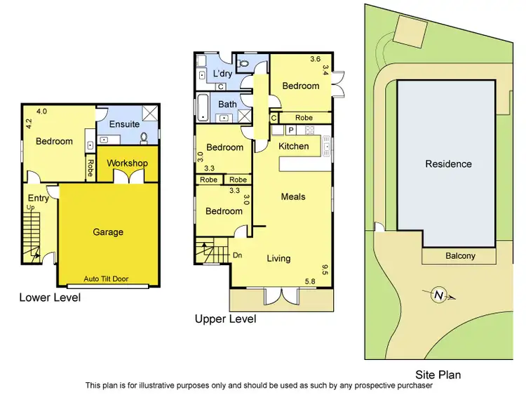 Floorplan of Homely townhouse listing, 21 Karingal Drive, Montmorency VIC 3094