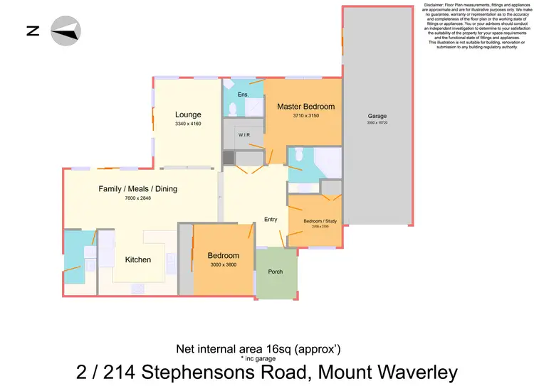 Floorplan of Homely unit listing, 2/214 Stephensons Road, Mount Waverley VIC 3149
