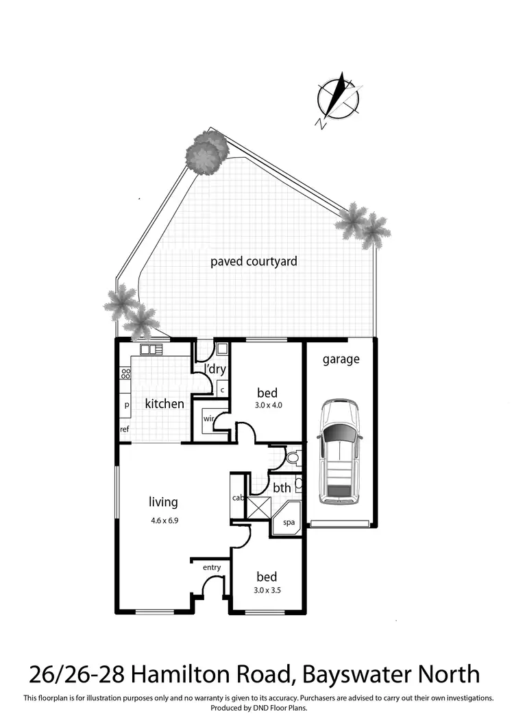 Floorplan of Homely unit listing, 26/26-28 Hamilton Road, Bayswater North VIC 3153