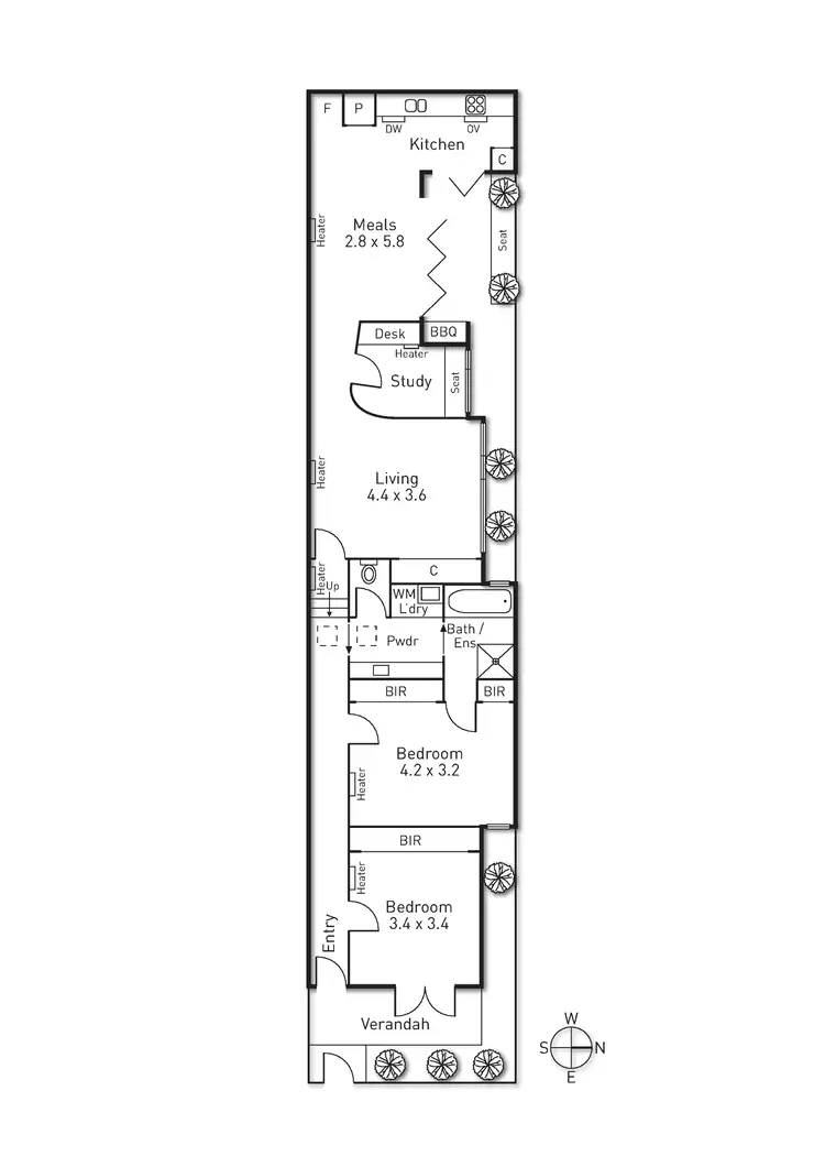 Floorplan of Homely house listing, 1 Leslie Street, St Kilda East VIC 3183