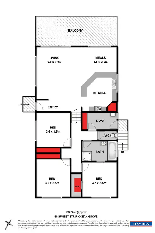 Floorplan of Homely house listing, 68 Sunset Strip, Ocean Grove VIC 3226